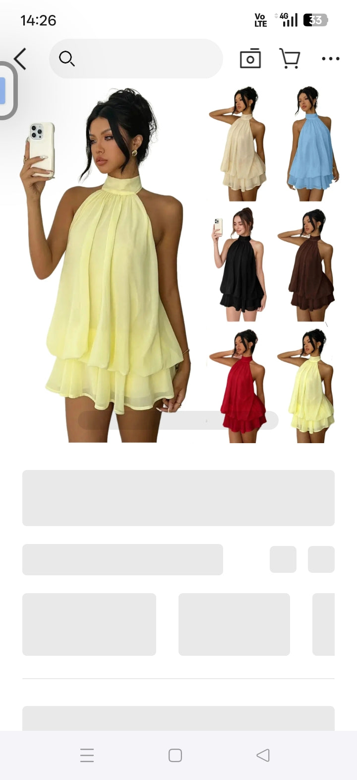 Women’s Backless Halter Summer Dress